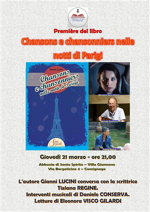 Première del libro: "Chansons e chansonniers nelle notti di Parigi"