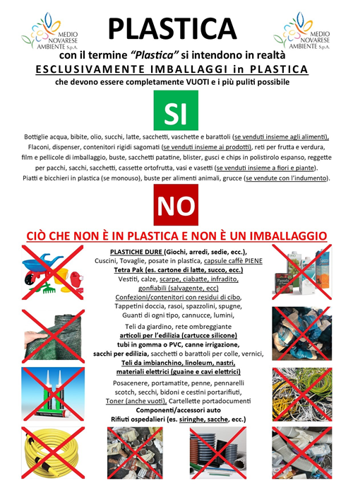 Comunicazione su difformità nella raccolta della plastica e andamento della raccolta differenziata